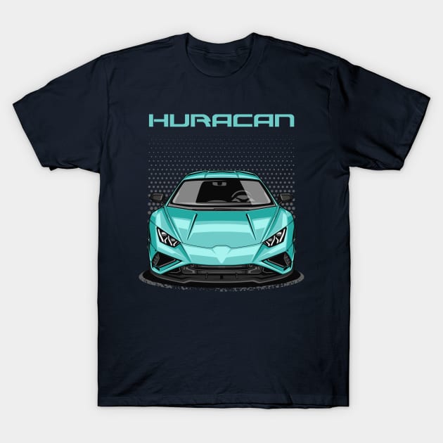 Huracan LP610-4 (Celeste) T-Shirt by Jiooji Project